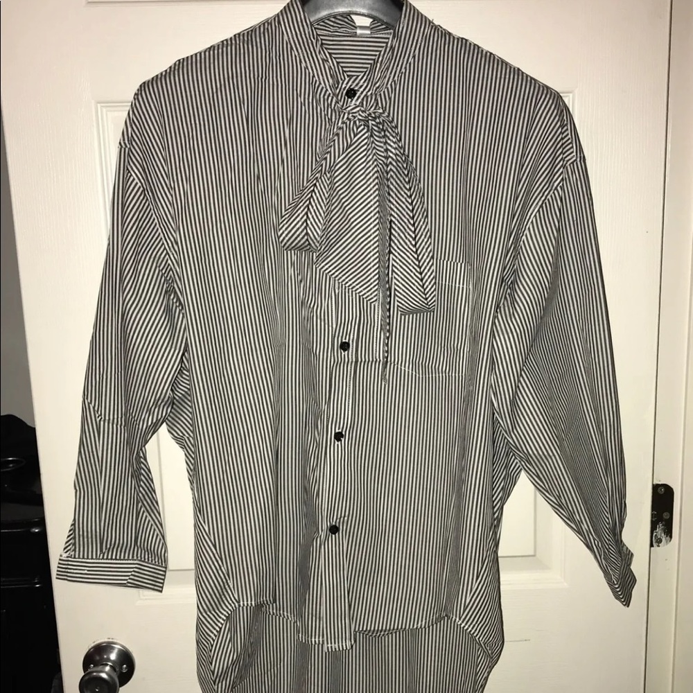 Striped Button Down Blouse